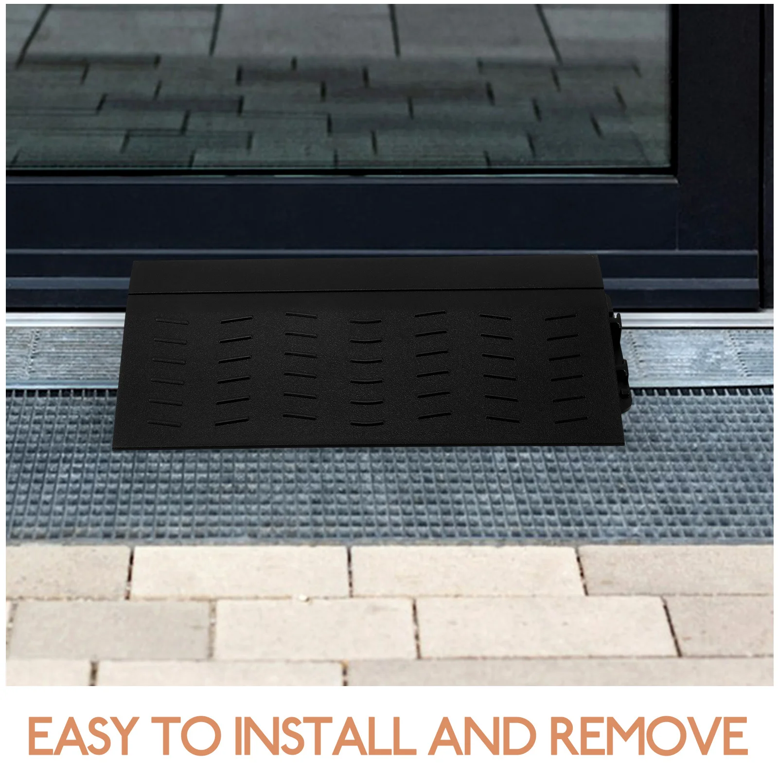 2Pcs Robot Vacuum Climbing Ramp Non-Slip Plastic Door Threshold Ramp Strip Indoor Home Step Transition Mat for Sweeping Robot