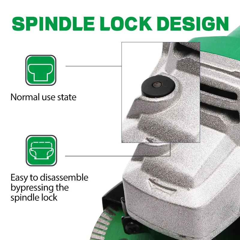 Elektrischer Winkelschleifer 850 W, Metallschneid- und Schleifmaschine, Modell 100, tragbare Schleifmaschine, elektrische Schneidwerkzeuge