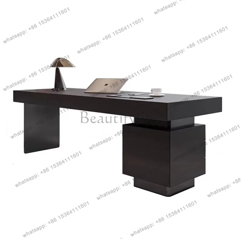 

Cool Luxury Wood Office Desk Aesthetic Reception Writing Wooden Computer Desk Specialty Executive Scrivania Da Ufficio Furniture