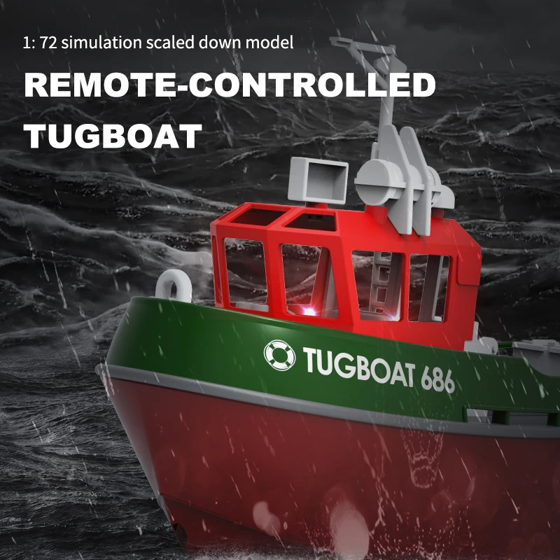 2,4 G Funkfernbedienung Boot Dual Motor Wasser Racing Schlepper Spielzeug