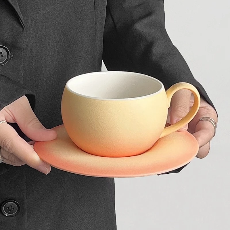 

Luxury Coffee Cups Creative Tea Pair Ceramic Mug Tea Cup Set Tableware Outdoor Travel Design Jogo De Xicaras Ceramic Mug