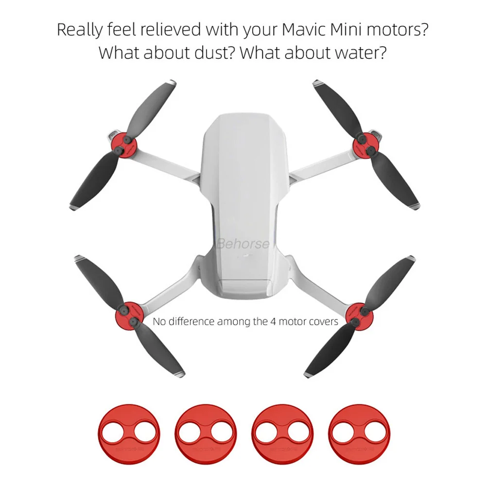 غطاء محرك من سبائك الألومنيوم مقاوم للغبار واقي المحرك لملحقات DJI Mini 2/Mini SE/Mini 3/Mini 3 Pro/Mini 4 Pro