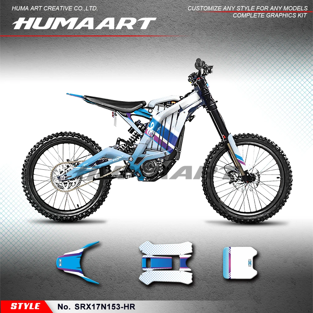

HUMAART Racing Sticker Wrap Design for Light Bee S LBX 17 18 19 20 21 22 2023 2024 2025 Segway X160 X260, Rebuild, SRX17N153-HR