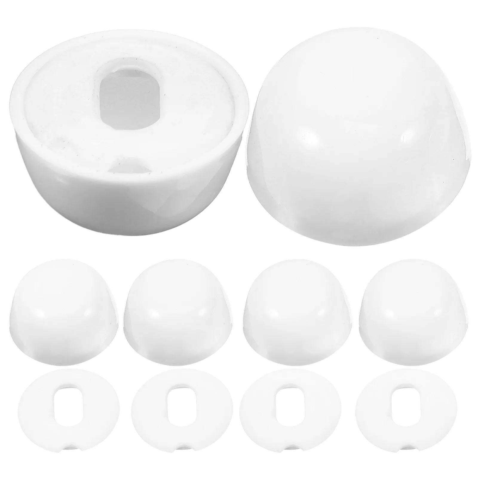 

Набор из 6 декоративных заглушек для туалетных винтов из АБС-пластика, износостойкие, для напольных болтов, запчасти для ремонта унитазов, аксессуары
