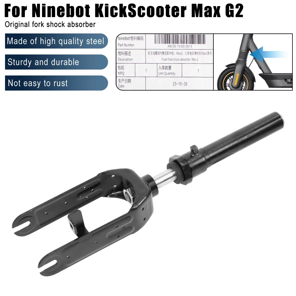 Original Front Fork Shock Absorber For Ninebot Max G2 G65 Electric Scooter Air Suspension Absorption Aluminum Alloy Fork Parts