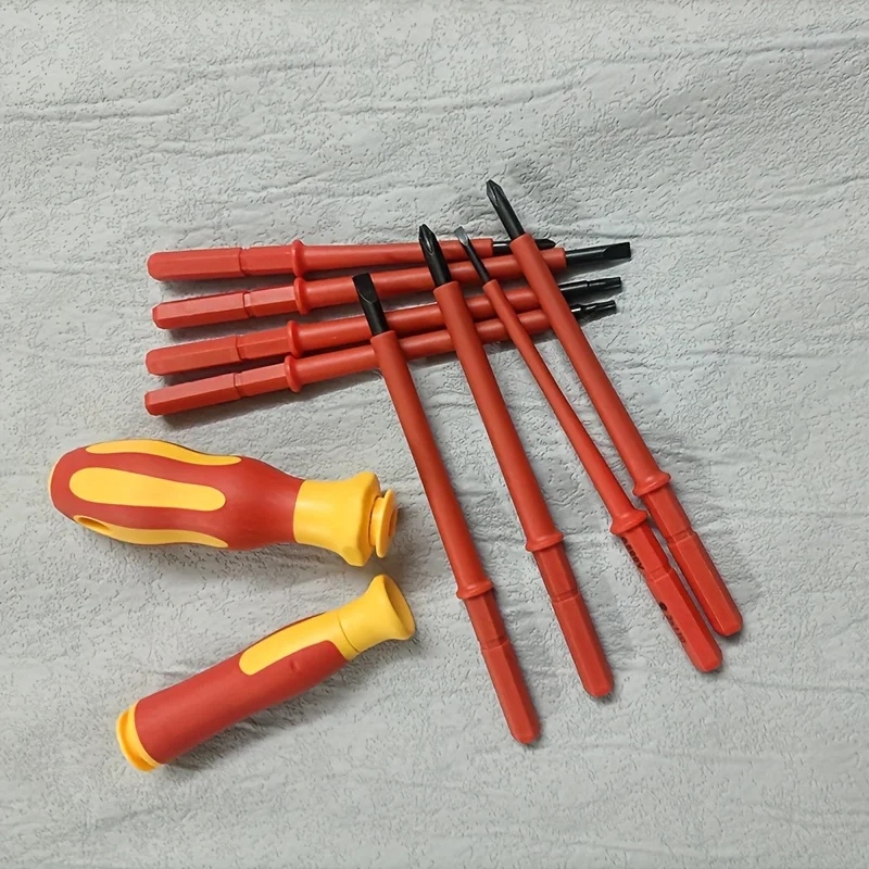 10-in-1 Multi-functional Electrical Insulated Screwdriver Set Cross Screwdriver Screwdriver Household Equipment Screw Kit Kit Ki