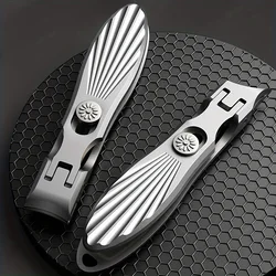 1Pcs Large Nail Clippers , Anti-Splash Toenail Clippers for Thick Toenails Nails, Mess Free Toe Nail Clippers with Catcher, Nail