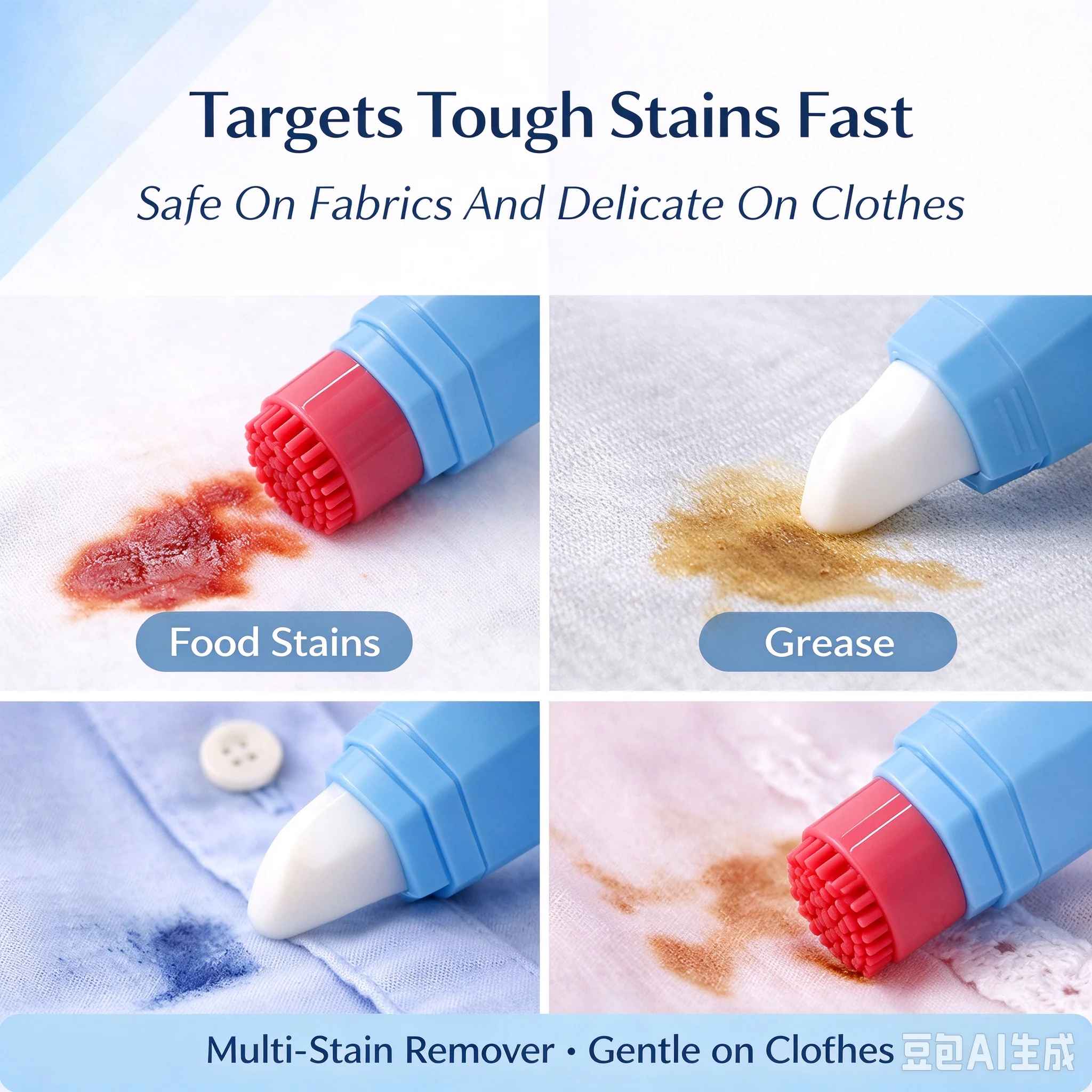 Emergency Stain Remover Pen For Clothes Portable Fabric Stain Cleaner Quick Remove Coffee Grease Ink Food Stains Travel Garment
