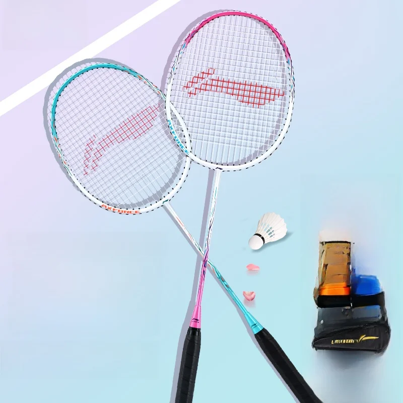 badminton-racket-thunder-series-ultra-light-carbon-fiber-junior-student-beginner-set-durable-sport-fitness-fans-supplies