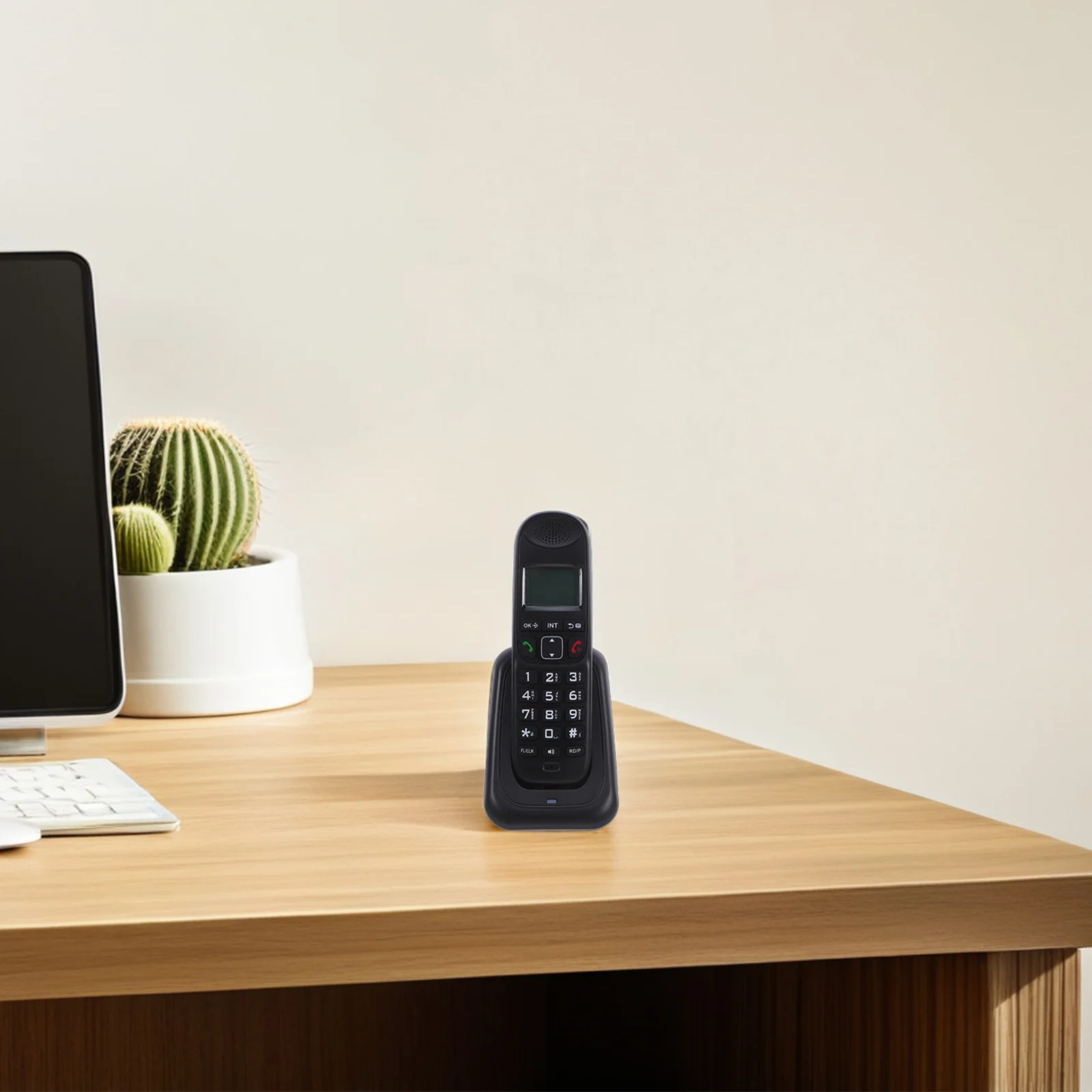 1Set Telephone Office Cordless Phone Digital Wireless Business Handheld Communication Device Large Screen Caller Id