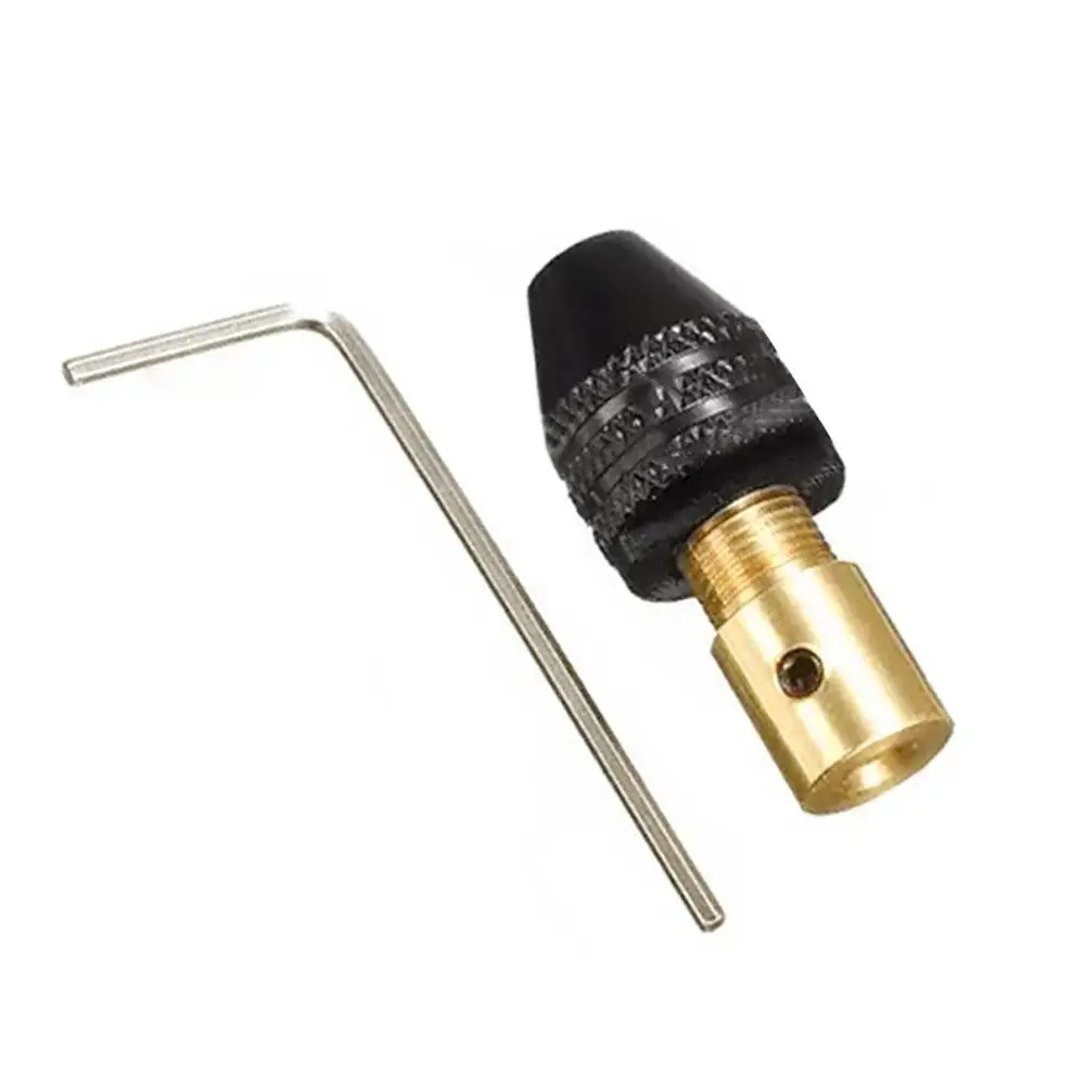 Mini Drill Bit Chuck 3 Claws Quick Replacement Keyless Tool Drill Fixture Adapter Bit Device Fixing 0.3-3.2mm M0F7