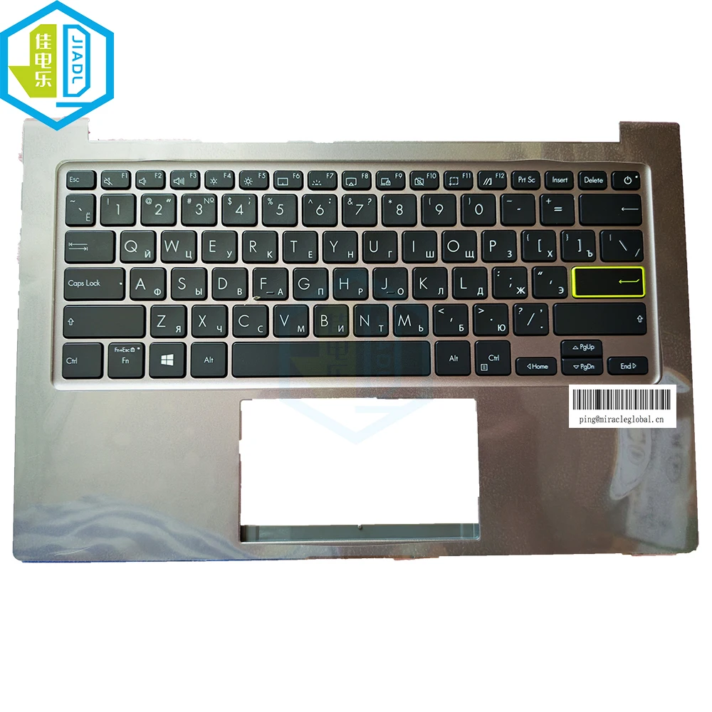 New Replacement RU Russian UA Ukraine US English Laptop Backlight Palmrest For ASUS X321JA 0Q55-R31 C-shell