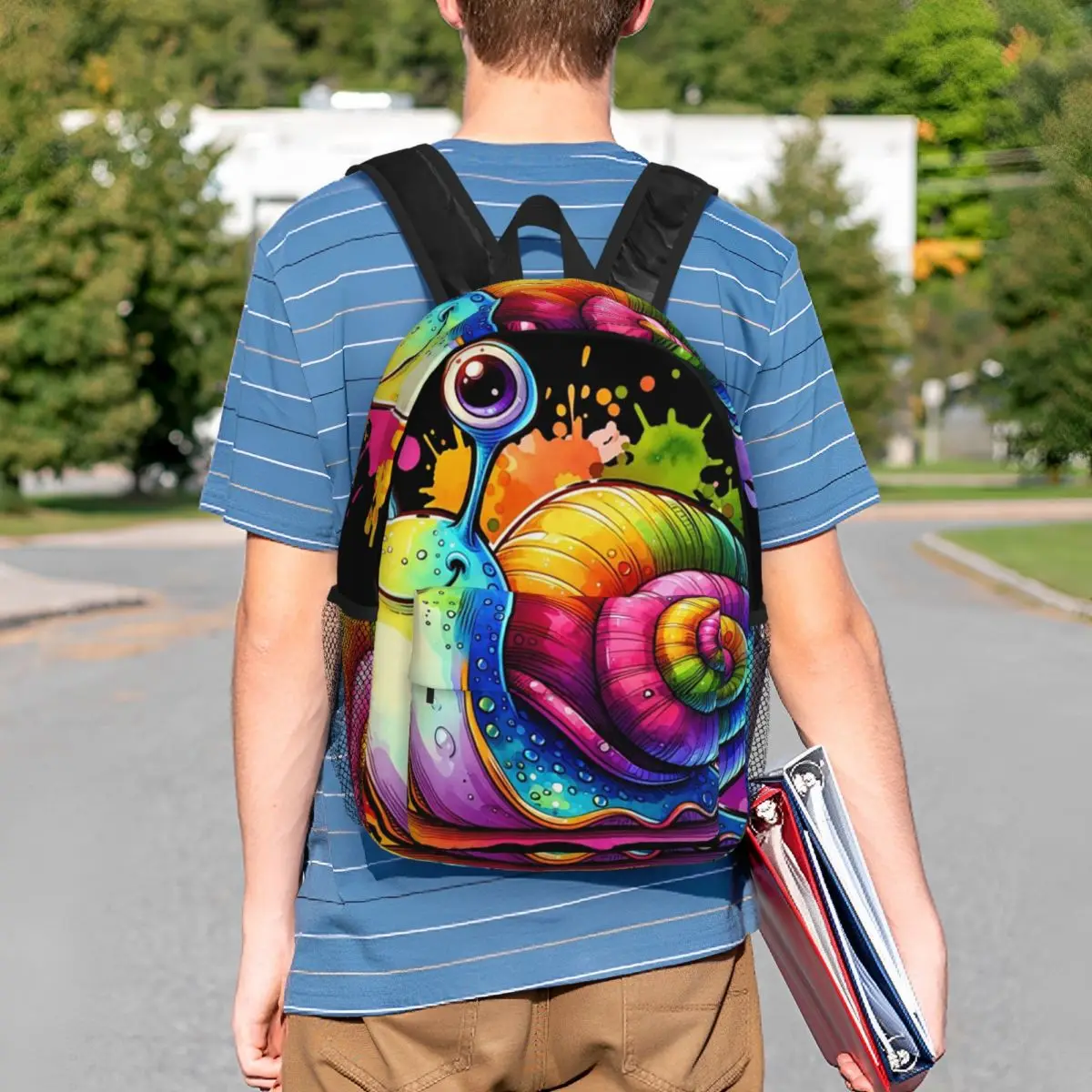 Smiling Cute Snail Backpack Student BookBag Children School Bag Laptop Shoulder Bags for Boys Girls