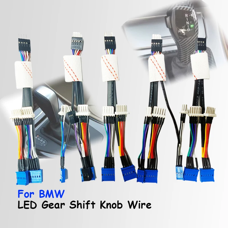 Gear Shift Wire LED Gear Shift Knob Retrofit Kit for BMW E90 E91 E93 E81 E82 E84 E87 E88 E89 E46 E61 E60 E63 E64 Car Accessories