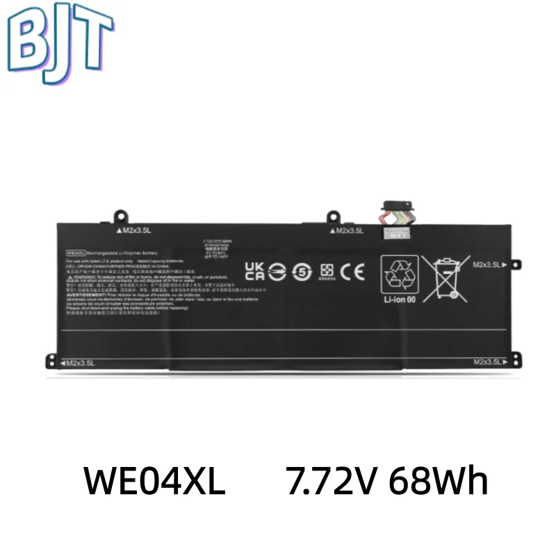 New WE04XL Laptop Battery for HP Envy X360 16-AC 16-AD 2-in-1 Spectre X360 14-EU 2-in-1 Pavilion Plus 16-AB 16T-AB N39817-CF
