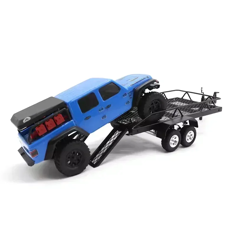 1:24 metal rc carro reboque carga transportadora para trx4m scx24 fms24 fms18 diy rc carro atualização peças acessórios