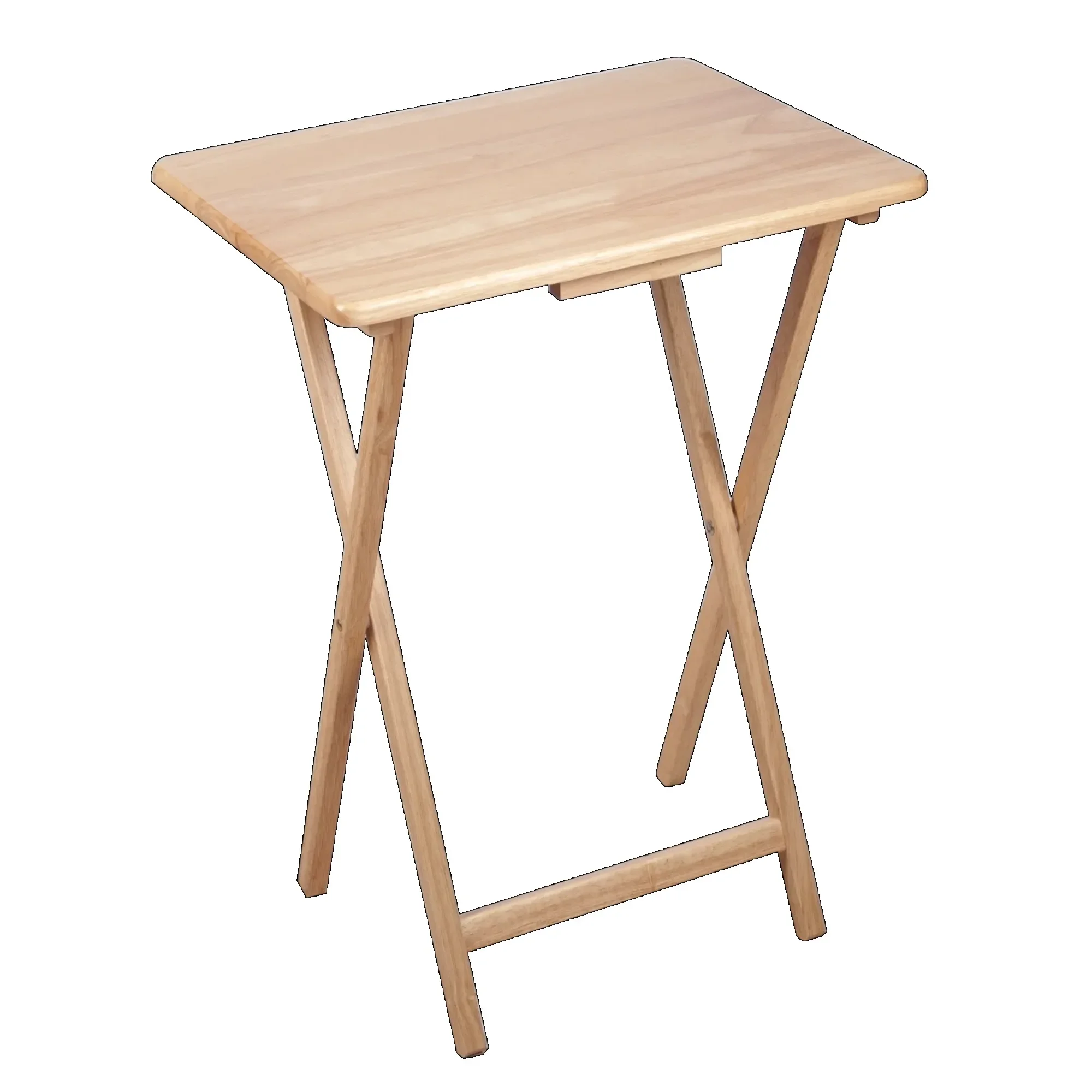 

Современный набор складных столов для дома из 2 шт., натуральный, массив каучука, 19 x 14,5 x 26 дюймов