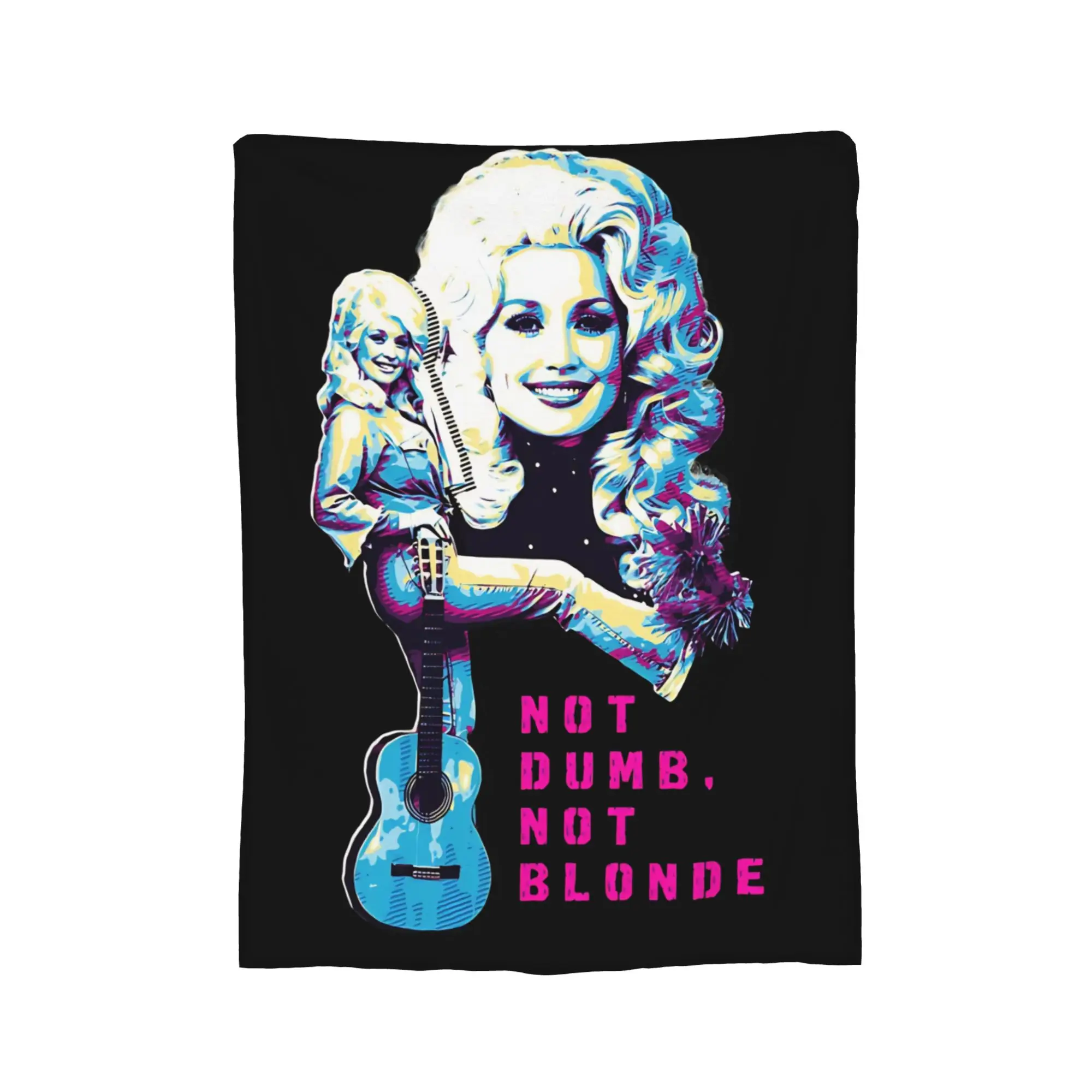 D-Dollys Singer Blanket Coral Fleece Plush Dolly Parton Lightweight Thin Throw Blankets for Home Couch Bed Rug