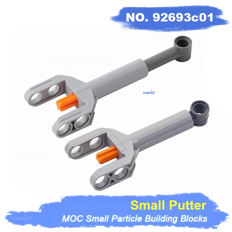 

MOC Small Push Rod Building Block Brick Head Small Putter Technical Parts Compatible with Legoeds 92693C01
