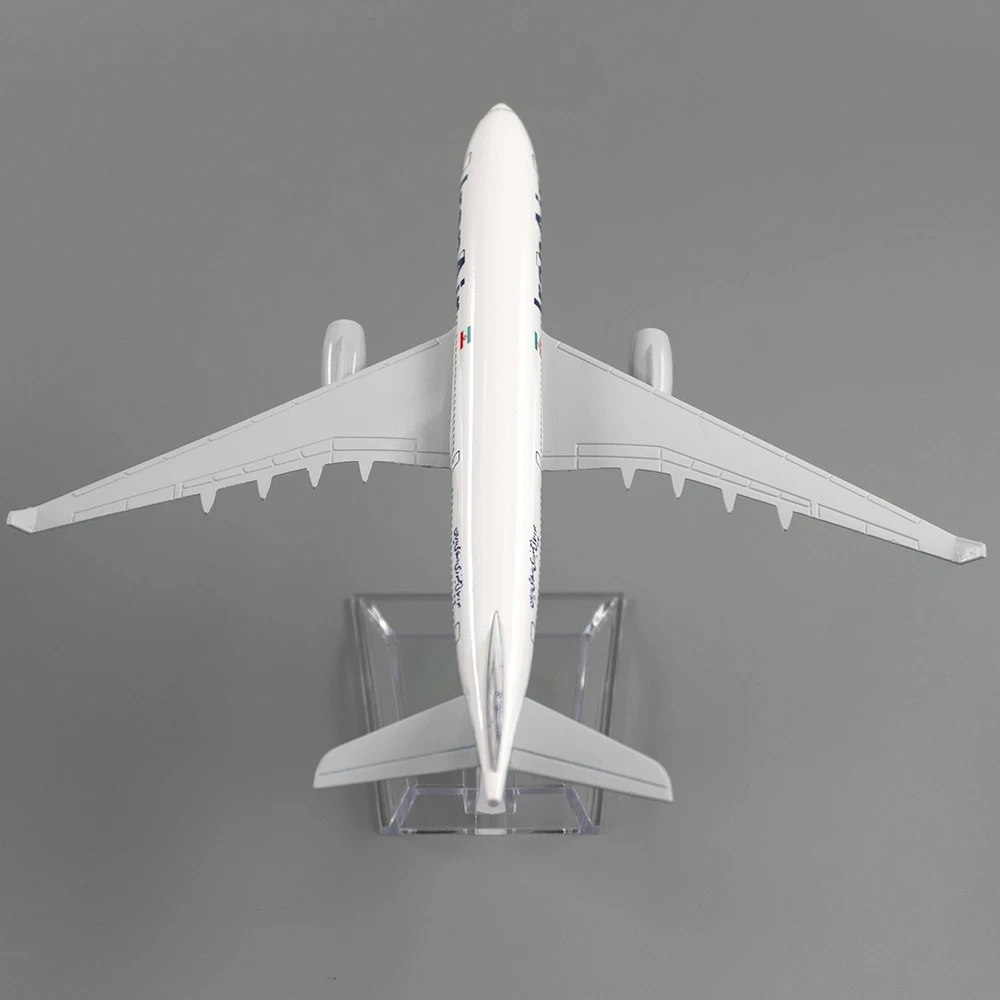 1/400 Scale Alloy Aircraft Airbus A330 Iran Air 16cm Plane Model Toys Decoration Children Gift Collection