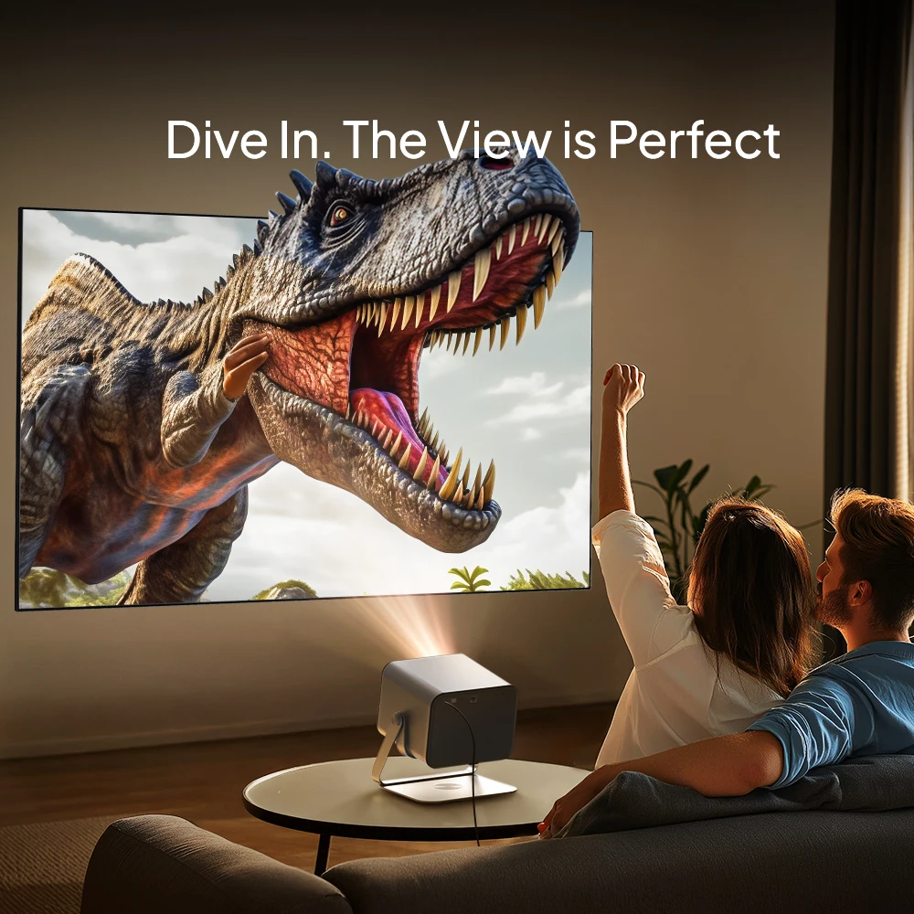 شاشة عرض BYINTEK مقاس 100 بوصة شاشة عرض أفلام 4K مخصصة عالية الدقة قابلة للطي وشاشة عرض مضادة للضوء