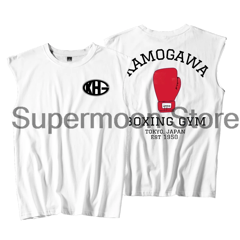 Hajime No Ippo Kamogawa Boxing Gym Tank Tops Sleeveless Sport Vest Women Men Harajuku Outdoor Sportwear