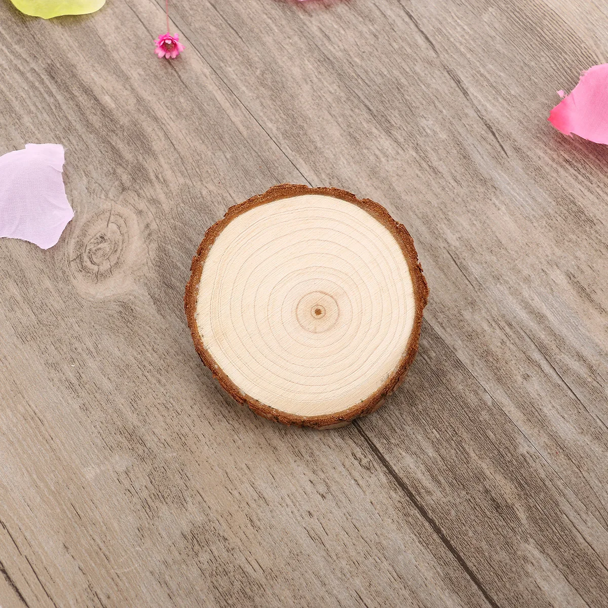 

Unfinished Wood Slices 100pcs 1.5-3cm Natural Pine Log Rounds for DIY Crafts Wedding Centerpieces Handmade Craft Decor