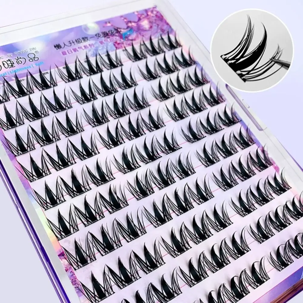 

Reuseable Sweet Self Adhesive False Eyelashes Curled Comic Eye Glue Free Fake Eyelashes Soft DIY Cluster False Lashes Make Up