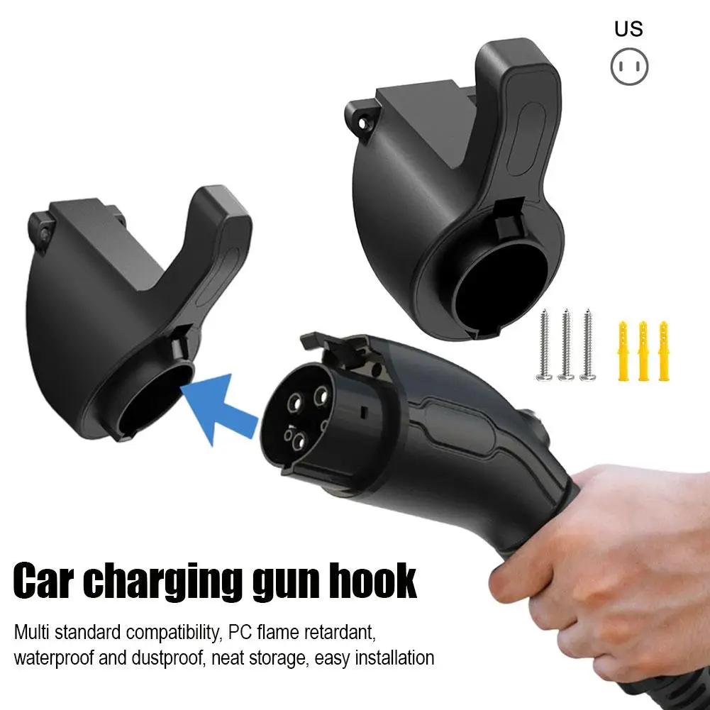 

New Energy Charging Pile Fixed European Javelin Holder Wire Charging Gun Hook Universal Wall Bracket Type 2
