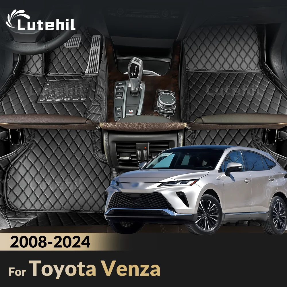 

For Toyota Venza 2008-2024 23 22 21 Custom Car Floor Mat Automobile Carpet Cover Interior Accessories Protective 2023 2022 2021