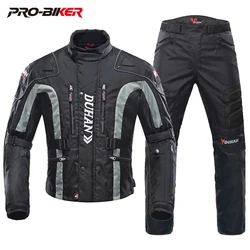 DUHAN Winter Motorcycle Jacket Moto Pants Wear-resistant Motocross Jacket windproof Moto Protector Touring Clothing