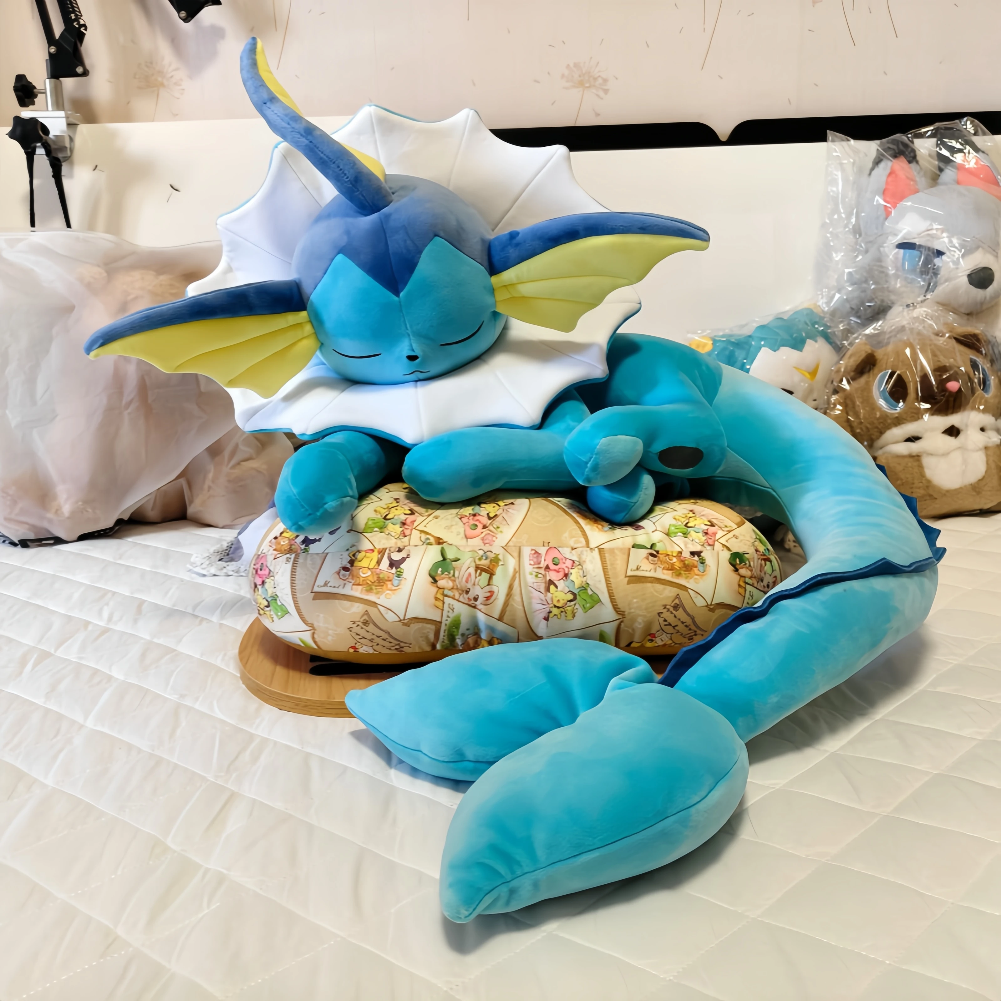 

Big Size Pokemon Eevee Collection Evoli Flareon Vaporeon Plush Sprigatito Piplup Charizard Squirtle Pikachu Sylveon Leafeon Doll