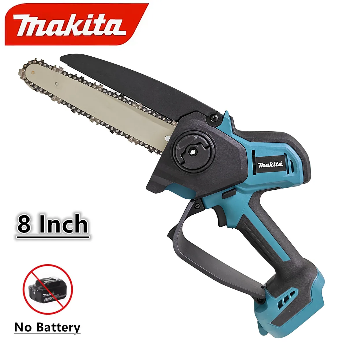 For Makita 18V Battery Brushless Cordless Chainsaw 8 Inch High Power Lubrication System Electric Chain Saw Power Tool