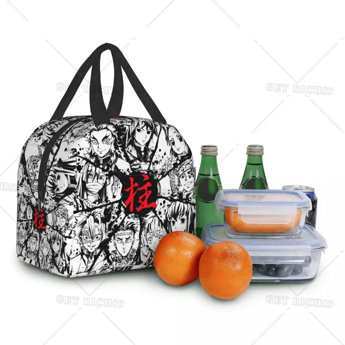 Sac à lunch isotherme portable pour femmes et enfants, Demon Slayer, Kimetsu No Yaiba, glacière, boîte à lunch thermique, camping, voyage, sacs de