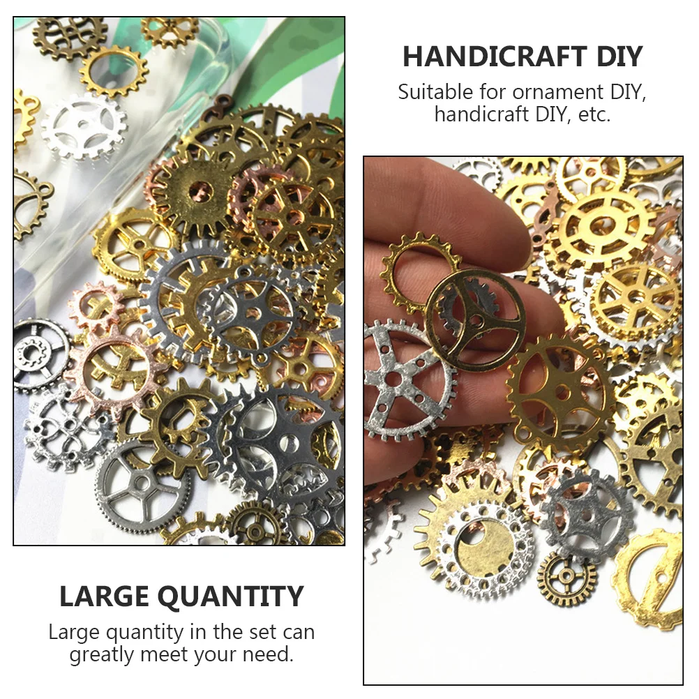 

1 Bag Gear Decor Punk Style DIY Accessories Exquisite Craft Material Handicraft Ornament Supplies for Creative Projects