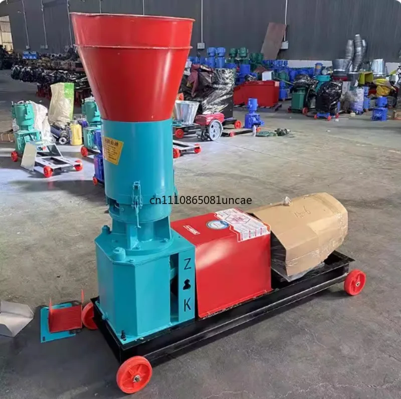 New Rotary Feed Pellet Machine Diesel Engine Corn Cob Straw Grinding Pellets Household Feed Pelletizer