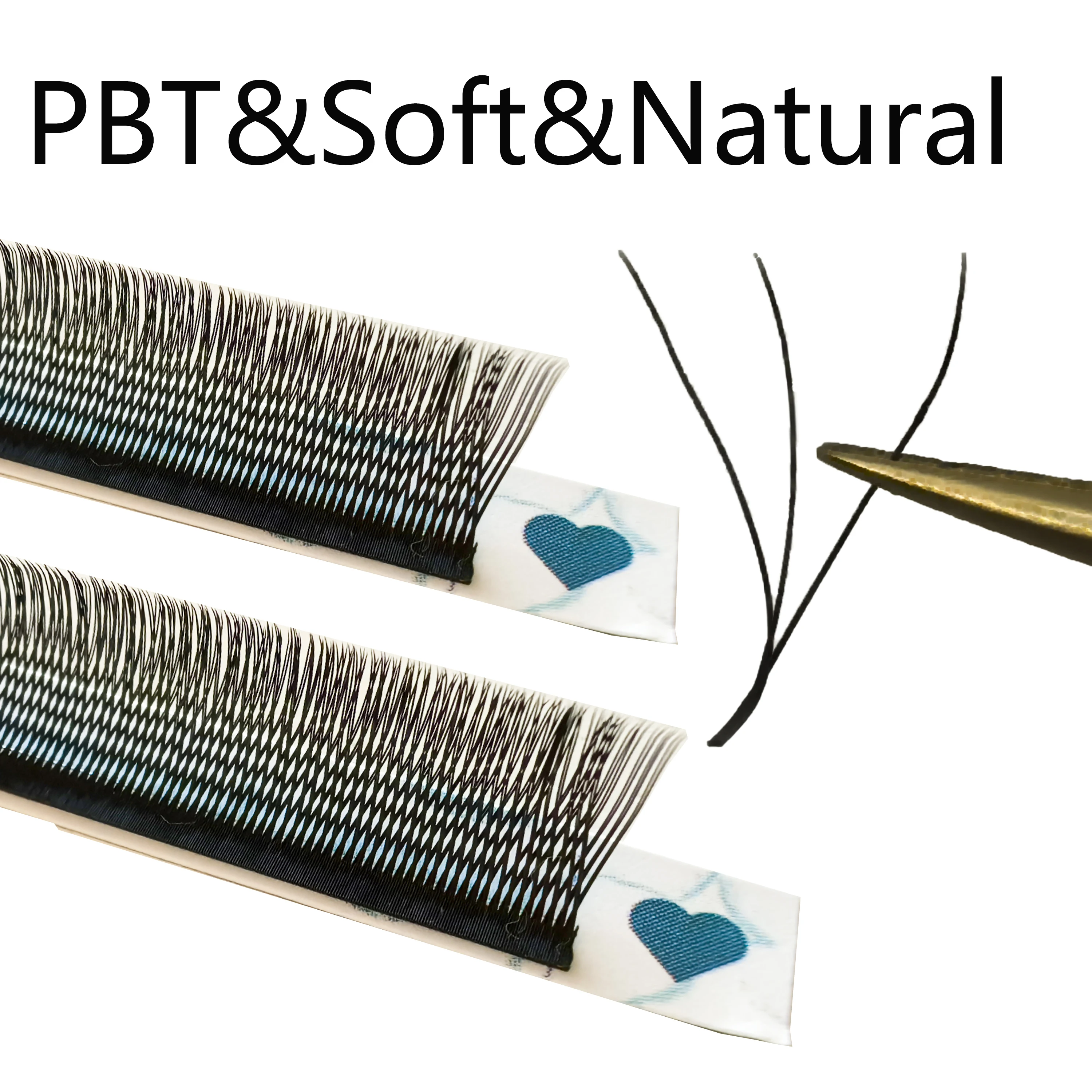 Tbestt 3DW Shape Eyelash Extensions 3DW Automatic Flowering Lashes Soft 3DW Volume Eyelashes Extensions