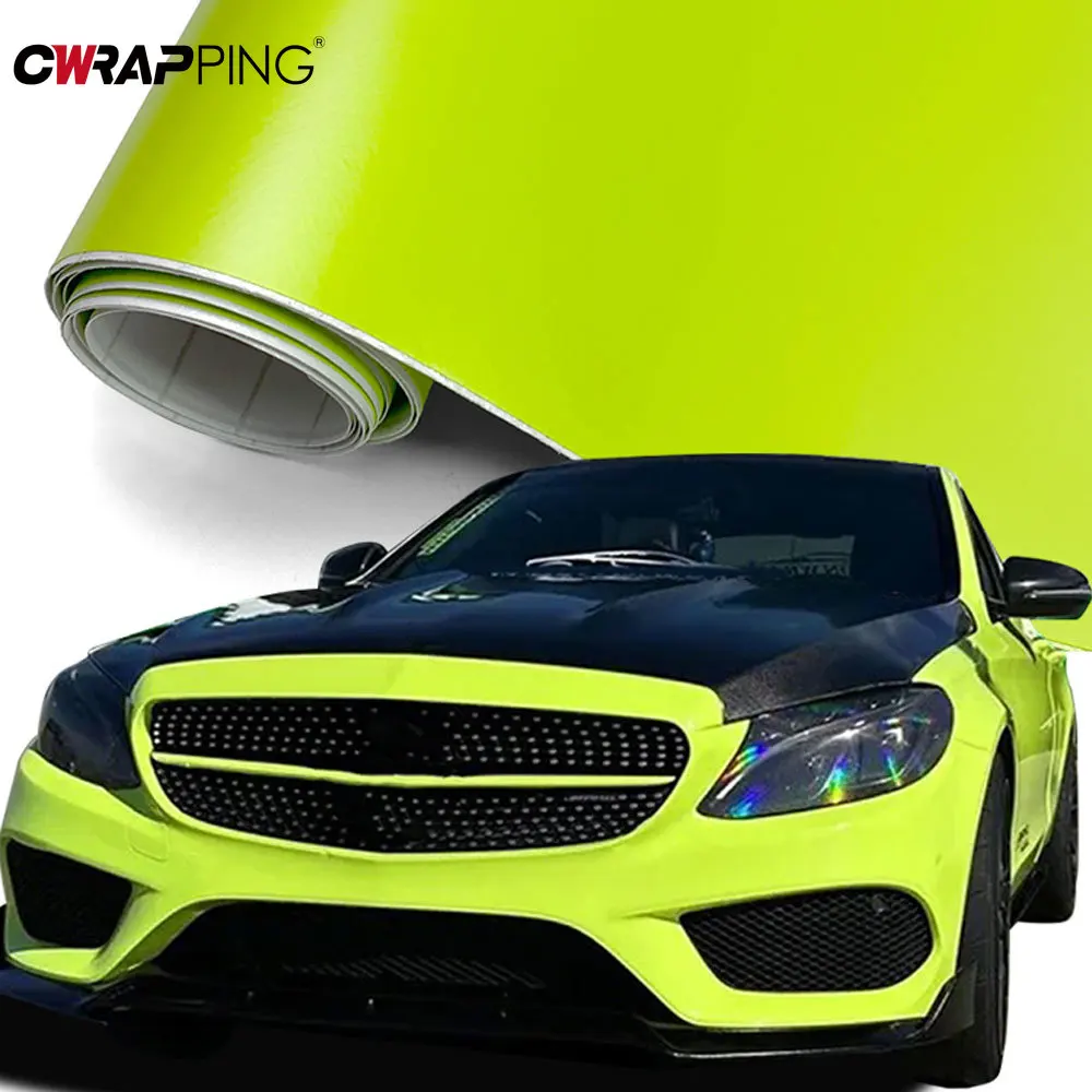

Автомобильная матовая пленка, автомобильные наклейки, флуоресцентная желтая матовая пленка, украшение кузова, устойчивая к царапинам, водонепроницаемый автоаксессуар