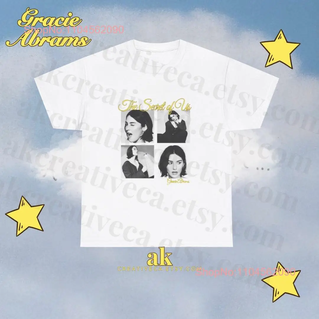 

gracie abrams the secret of us inspired album t shirt long or short sleeves