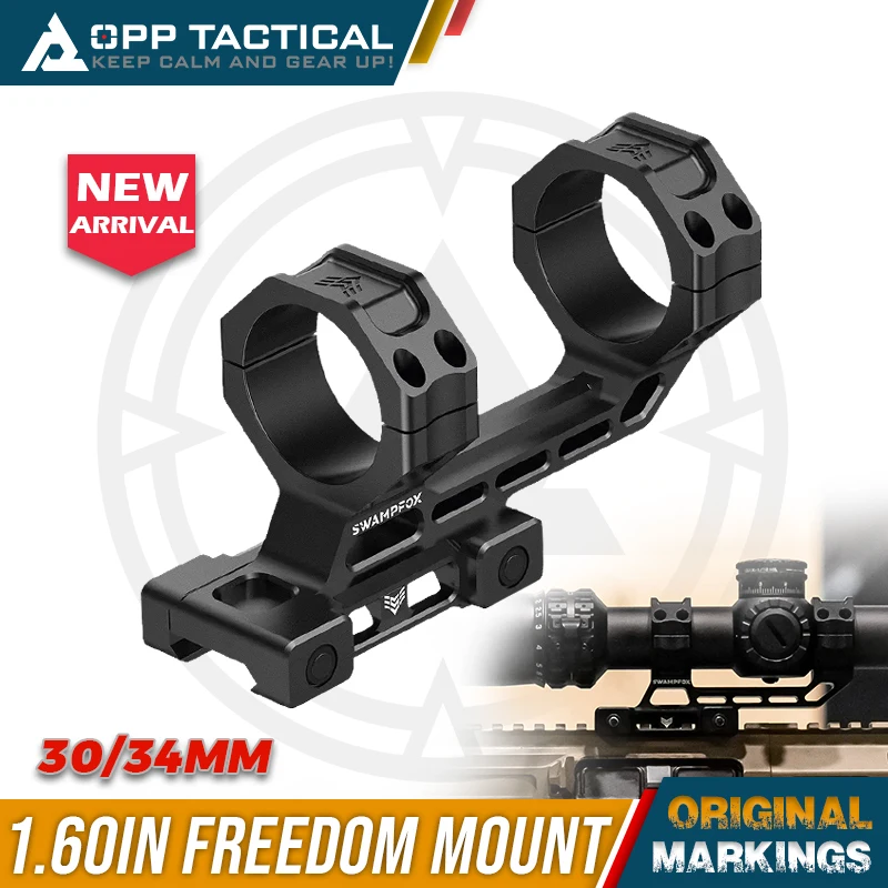 

New SWAMPFOX FREEDOM Scope MOUNT 30/34MM 1.60 inch Height 7075 Aluminum Construction for Hunting Durable