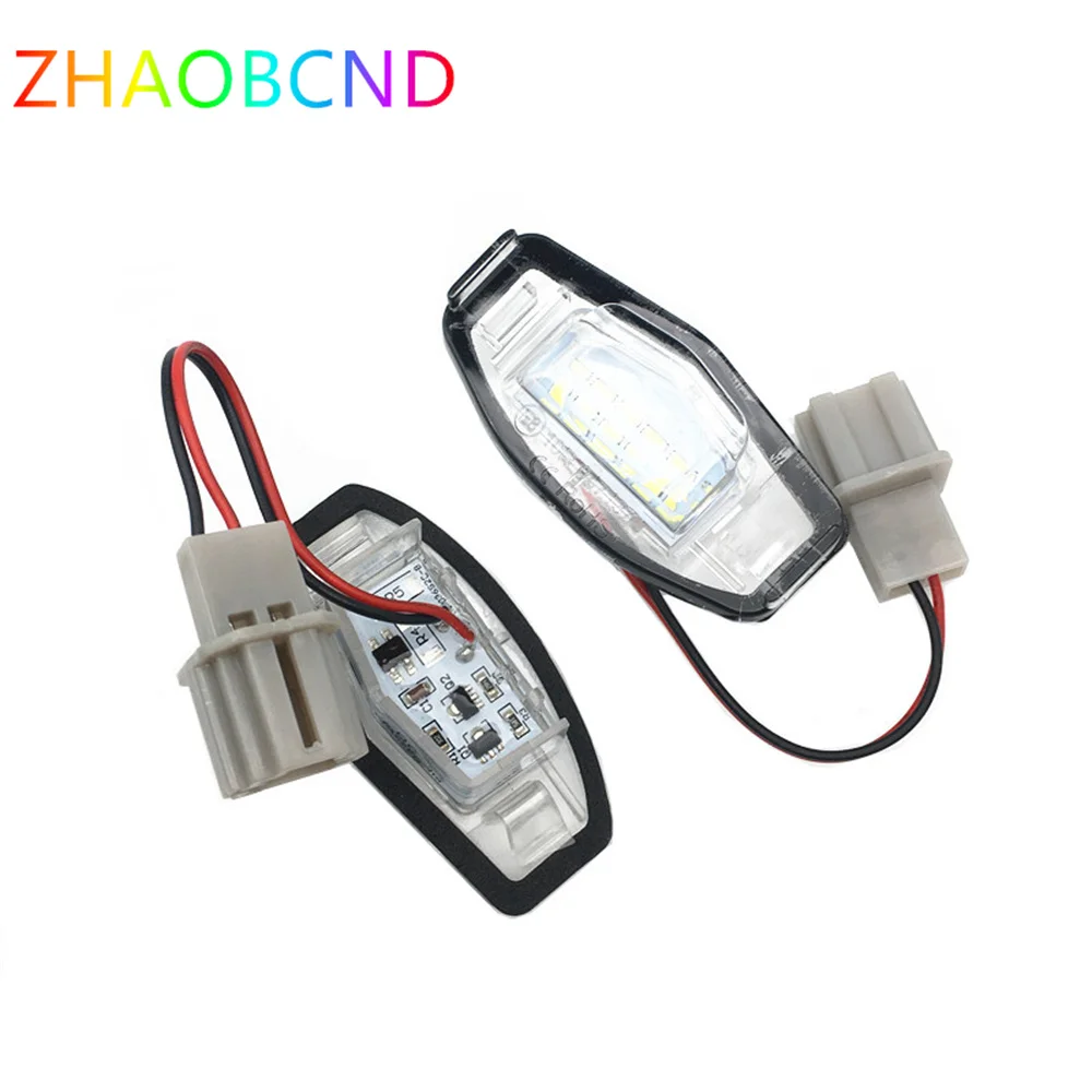 

2PCS 6000K White LED Number License Plate Light No error For Acura RL TSX RDX Honda Civic Accord