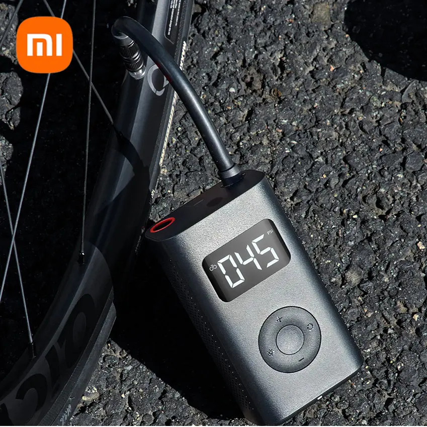 Youpin Mijia-bomba de ar Elétrica Portátil para Motocicleta Compressor de ar 1s Sensor Digital Inteligente Pneu Tesouro Inflável