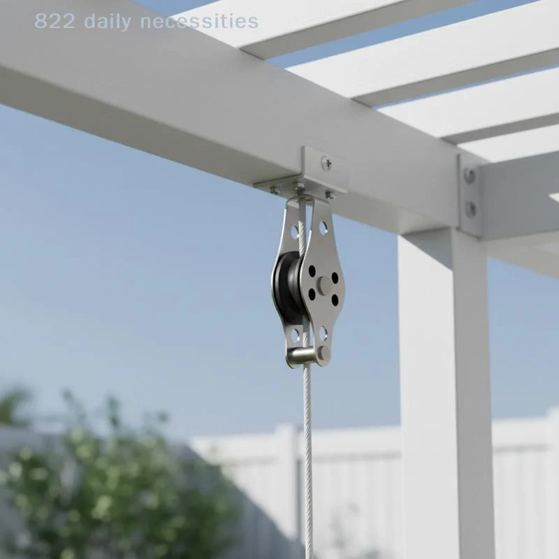 608 Rope Guide Pulley 304/316 Stainless Steel Nylon Sheave Single Lashing Eye Corrosion Resistant for Farm Load Transport