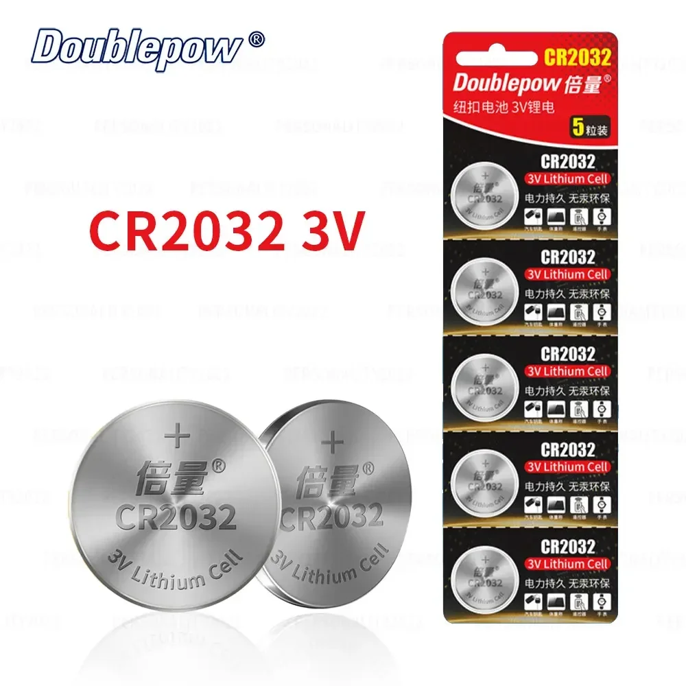 

CR2032 3V Lithium Button Cell Battery DL2032 ECR2032 GPCR2032 for Small Household Appliances Car Remote Control Key Batteries