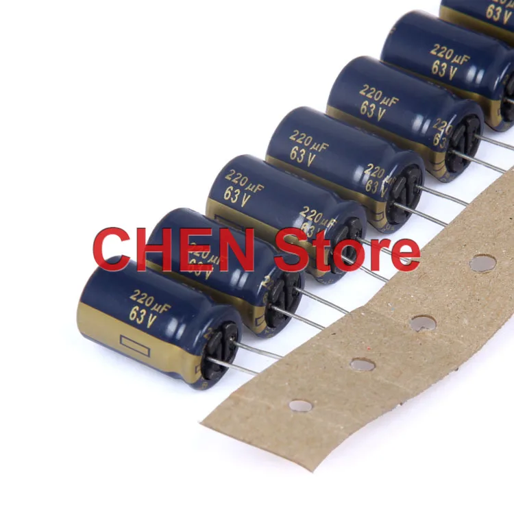 20PCS Matsushita FC 63V 220UF 100UF 330UF 180UF 150UF 39UF 47UF 56UF 68UF 120UF Electrolytic Capacitor CE fc 63V220UF 63V100UF