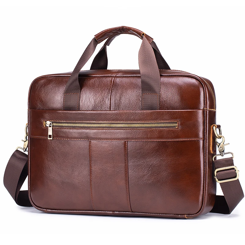 Herren Echtleder Laptoptasche Vintage Business Aktentasche Schultertasche Messenger Computertasche Arbeit Reise