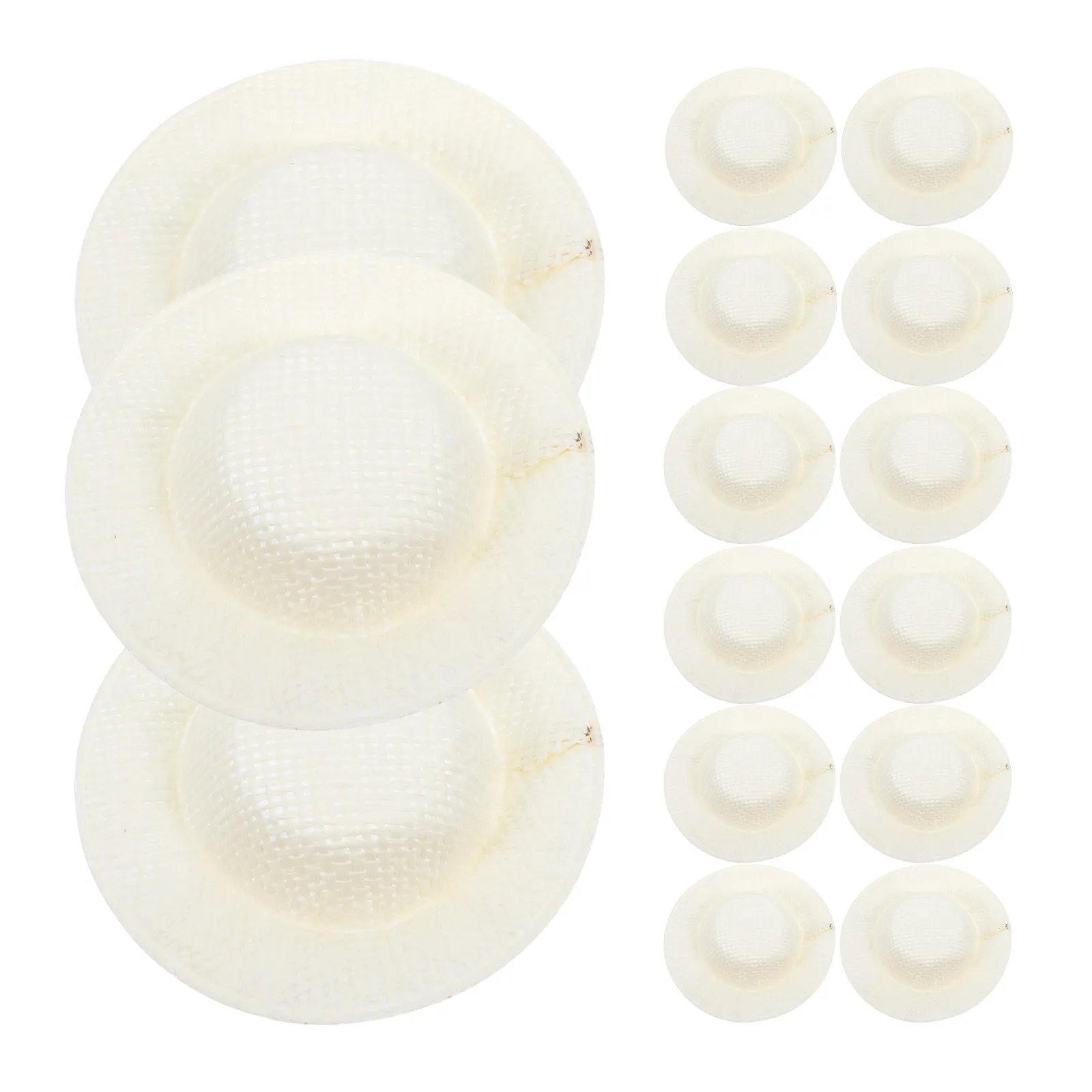 15 Pcs Knitting Woven Cap Mini Hats Making Accessories Hand Knitted Cowboy Craft