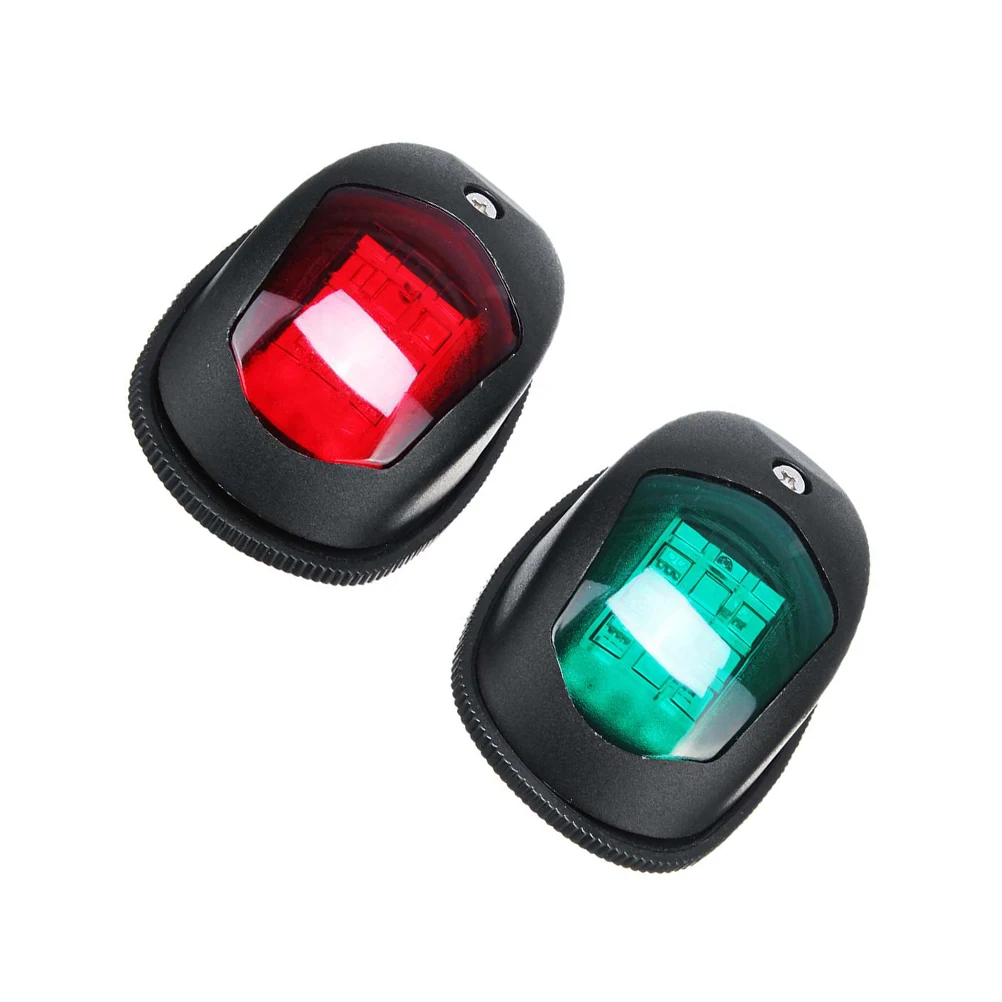 

2Pcs Marine LED Navigation Lights Boat Running Bow Stern Light for Pontoon Yacht Speed Boat Creative Optical Red Green