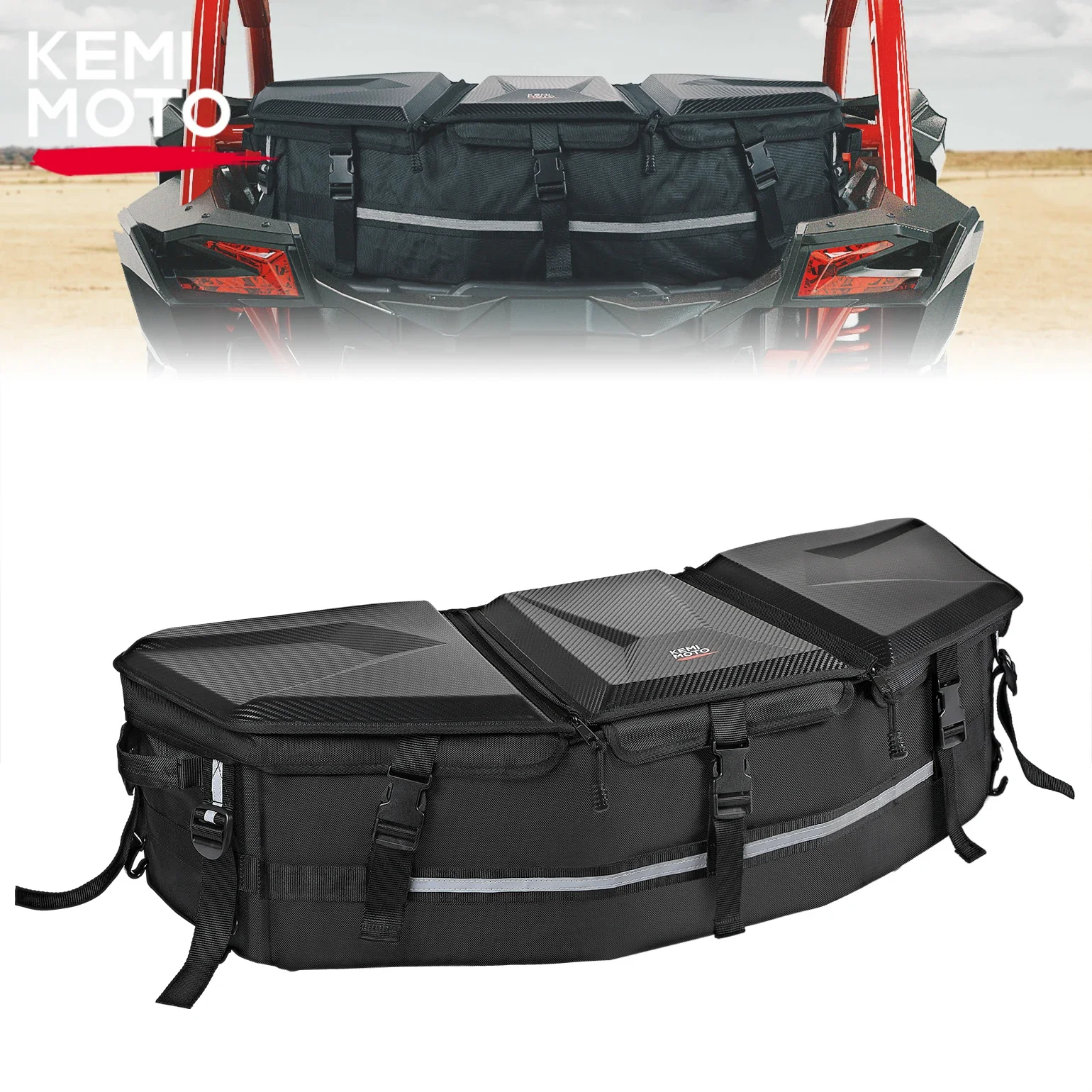 UTV/ATV 13Gal Rear Cargo Storage Bag for Can-am Maverick X3 Max 1000 Outlander Renegade 500 650 800 G2/G2S #715002923