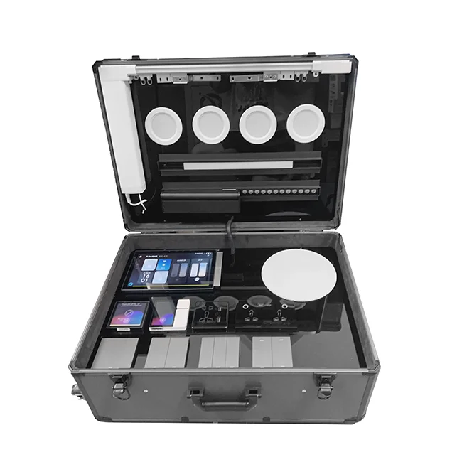 Caja de presentación para el hogar inteligente Vetrina para el hogar inteligente Fácil de transportar Soporte OEM Sevice y fácil de transportar Modelo de hogar inteligente para hotel AA